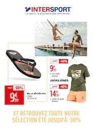 Catalogue Intersport, "ET RETROUVEZ TOUTE NOTRE SÉLECTION ÉTÉ JUSQU'À -30%", cette semaine, 1 page
