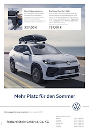 Volkswagen Prospekt für Bergisch Gladbach mit 1 Seite Volkswagen Prospekt für Bergisch Gladbach: "Mehr Platz für den Sommer", 1 Seite, 01.06.2025 - 31.08.2025