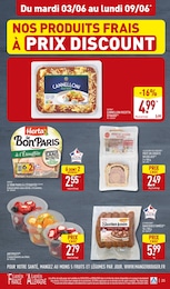 Prix et réduction Pâté en croûte dans le prospectus Aldi en cours Offre Pâté en croûte dans le catalogue Aldi du moment à la page 25
