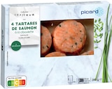 Picard - 4 tartares de saumon à la ciboulette : offre du catalogue Promo 4 tartares de saumon à la ciboulette à 8,82 € dans le catalogue Picard ""