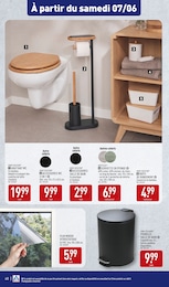 Prix et réduction Poubelle salle de bain dans le prospectus Aldi en cours Offre Poubelle salle de bain dans le catalogue Aldi du moment à la page 48