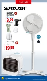 Prix et réduction Ventilateur sur pied dans le prospectus Lidl en cours Offre Ventilateur sur pied dans le catalogue Lidl du moment à la page 36