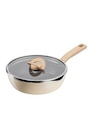 Poele Tefal One Pick Pot Pan 22 cm + Couvercle G1672504 Vanille - Tefal en promo chez Darty Poele Tefal One Pick Pot Pan 22 cm + Couvercle G1672504 Vanille - Tefal dans le catalogue Darty