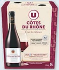 Côtes du rhone aop rouge croix des alliances - U en promo chez Super U Côtes du rhone aop rouge croix des alliances - U dans le catalogue Super U