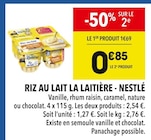 RIZ AU LAIT LA LAITIÈRE - NESTLÉ à 0,85 € dans le catalogue Supeco