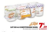 Lot de 6+2 confituriers 324ml - La Parfait en promo chez Super U Lot de 6+2 confituriers 324ml - La Parfait dans le catalogue Super U
