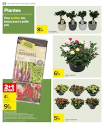 Prix et réduction Terreau universel dans le prospectus Carrefour en cours Offre Terreau universel dans le catalogue Carrefour du moment à la page 78