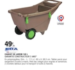 Chariot de jardin 140 L - EDA en promo chez E.Leclerc Chariot de jardin 140 L - EDA dans le catalogue E.Leclerc