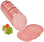 Salami von REWE für 1,49 € bei REWE im Angebot Salami von REWE im aktuellen REWE Prospekt