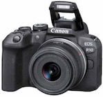 EOS R10 + RF-S 18-45 mm Systemkamera von Canon für 899,00 € bei MediaMarkt Saturn im Angebot EOS R10 + RF-S 18-45 mm Systemkamera von Canon im aktuellen MediaMarkt Saturn Prospekt