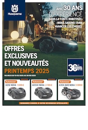 Prix et réduction Bricolage et Jardin dans le prospectus Husqvarna en cours Offre Bricolage et Jardin dans le catalogue Husqvarna du moment à la page 1