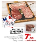Plateau de charcuterie française - U Express Plateau de charcuterie française à 7,50 € dans le catalogue U Express