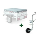 Pack accessoires pour remorques série 150 : roue jockey et bâche plate - Erde - Feu Vert Pack accessoires pour remorques série 150 : roue jockey et bâche plate - Erde à 79,99 € dans le catalogue Feu Vert