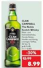 The Noble Scotch Whisky von CLAN CAMPBELL für 8,99 € bei Kaufland im Angebot The Noble Scotch Whisky von CLAN CAMPBELL im aktuellen Kaufland Prospekt