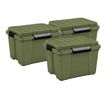 Lot de 3 malles de rangement Skuba avec couvercles, étanches et sur roulettes, kaki, 49L - Keter - Castorama Lot de 3 malles de rangement Skuba avec couvercles, étanches et sur roulettes, kaki, 49L - Keter à 39,90 € dans le catalogue Castorama